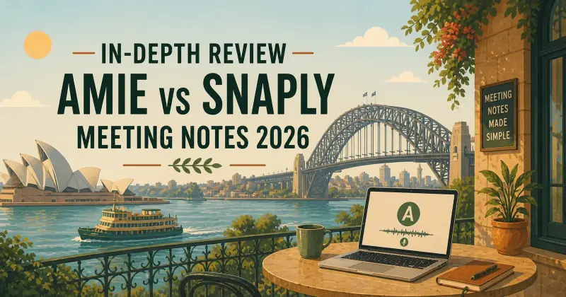 In-Depth: Amie vs Snaply | AI Meeting Notes Comparison 2026