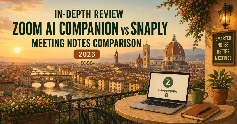 In-Depth: Snaply vs Zoom AI Companion | AI Meeting Notes Comparison 2026