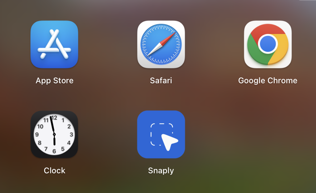 Launch Snaply from Applications